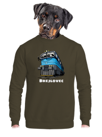 unisex mikina bez kapuce