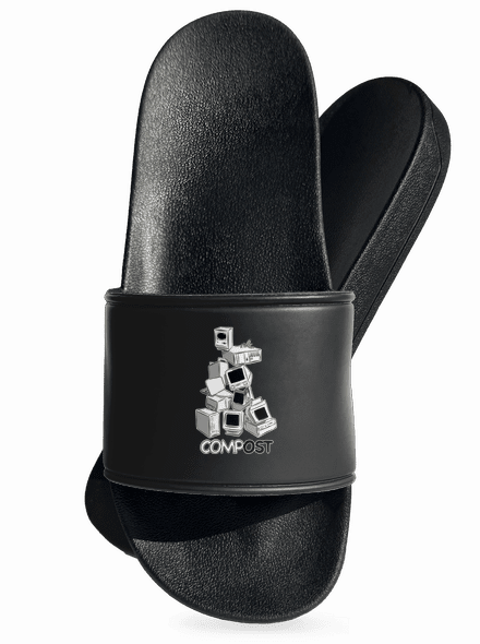 Compost pantofle Black