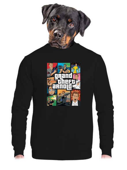 Grand Theft Arnold unisex mikina bez kapuce Black