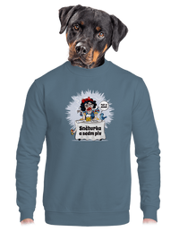 unisex mikina bez kapuce