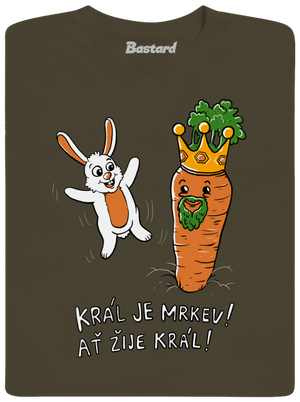 Král je mrkev, ať žije král pánské dlouhý rukáv Urban Khaki