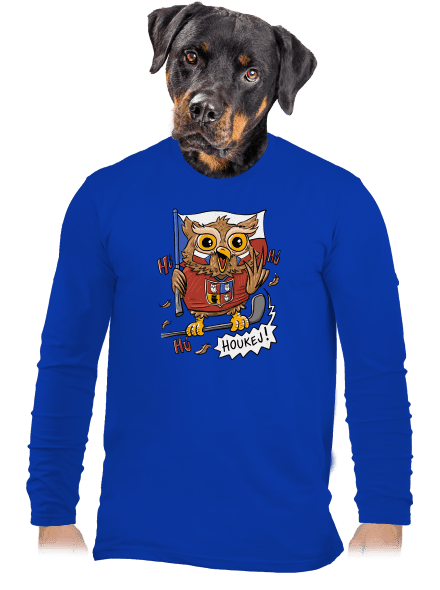 Houkej pánské dlouhý rukáv Royal Blue