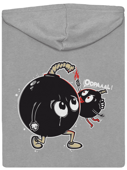 Bomby pánská mikina na zip Light Melange