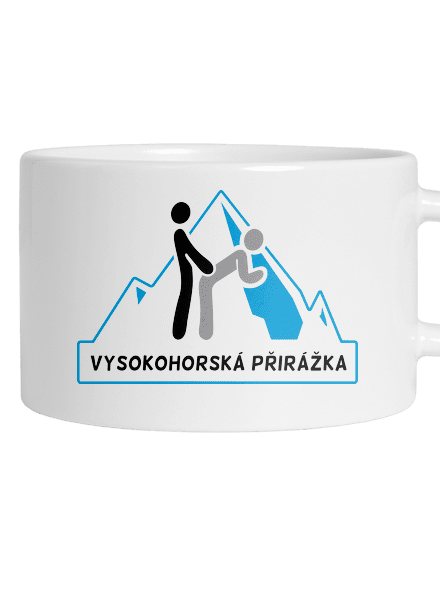 Vysokohorská přirážka hrnek makronka White