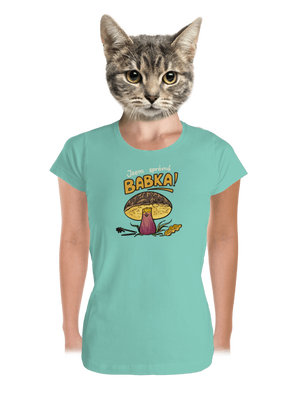 Babka a hříbeček dámské tričko premium Mint Mal