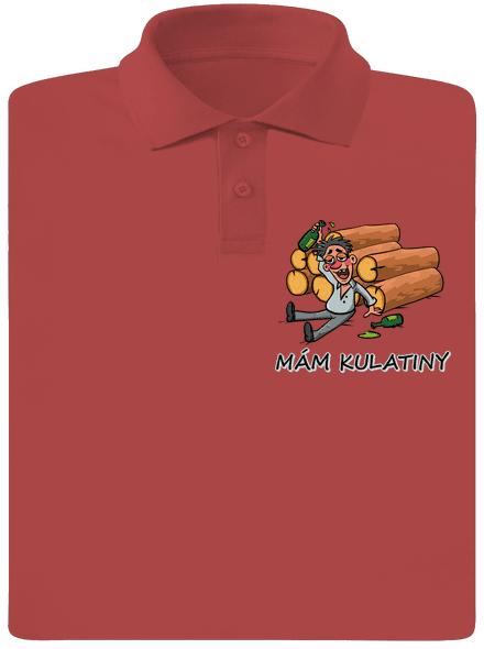 Mám kulatiny pánská polokošile Burgundy