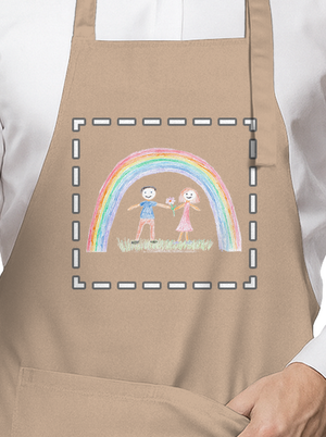 Dětské kresby - nahraj vlastní zástěra Rope