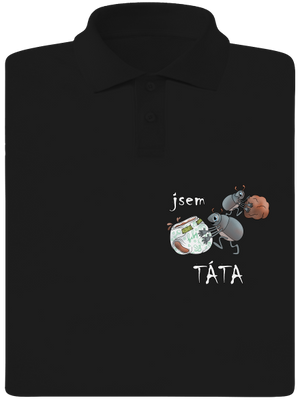 Jsem táta a máma pánská polokošile Black