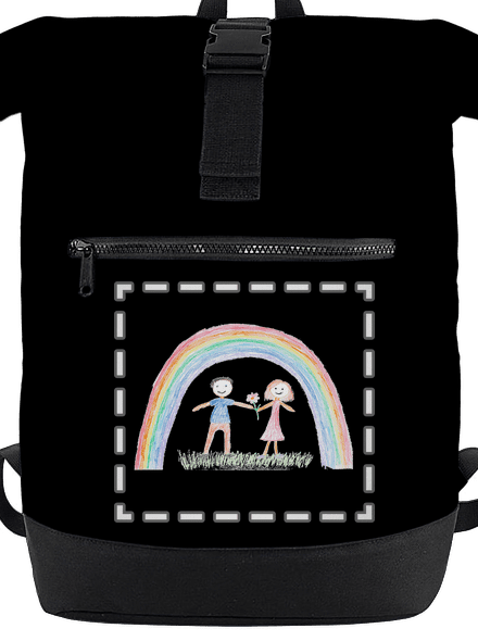 Dětské kresby - nahraj vlastní batoh Black