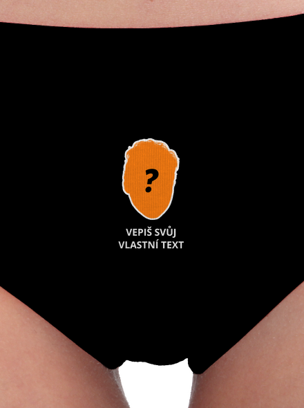 Tvoje hlava dámské kalhotky Black