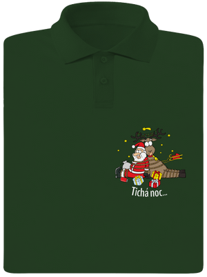 Tichá noc pánská polokošile Bottle Green Mal