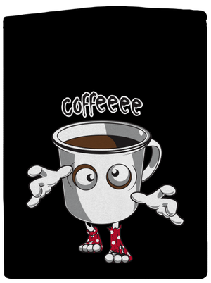 Zombie kafe pánská mikina na zip Black