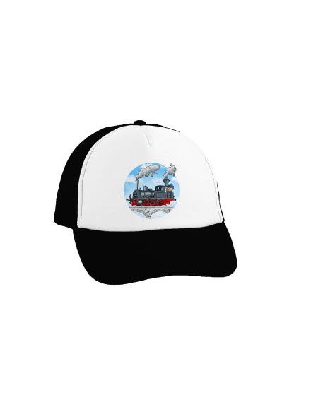 Kouř z komína kšiltovka truckerka Black cap