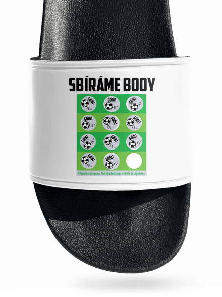Sbíráme body - fotbal pantofle White