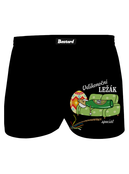 Velikonoční ležák pánské trenky Black