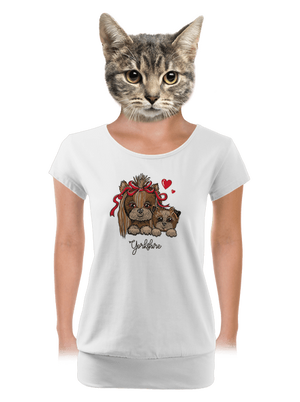 dámské tričko s lemem