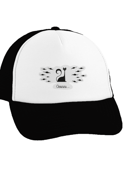 Oouuu kšiltovka truckerka Black cap