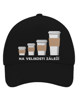Na velikosti záleží kšiltovka baseballka Black
