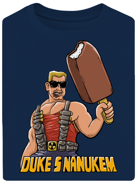 Duke s nanukem unisex tričko oversized Midnight Blue