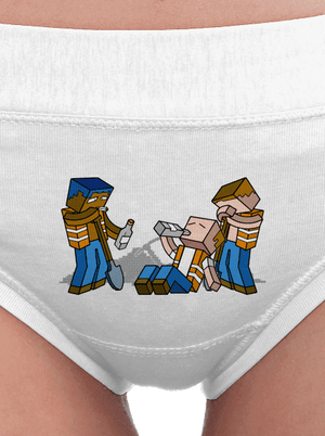 Real Minecraft dámské kalhotky White