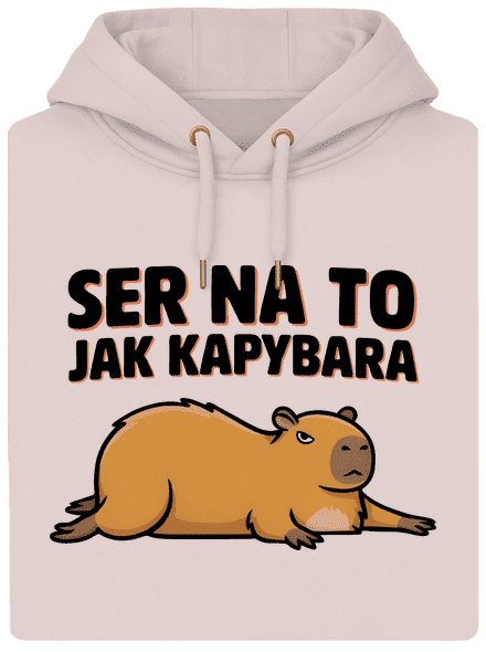 Jak kapybara unisex mikina premium Rose Chalk