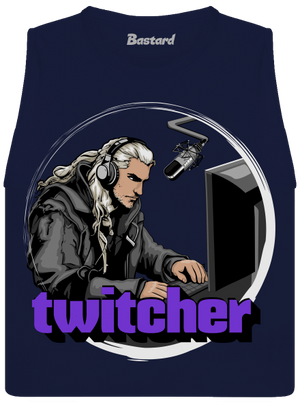 Twitcher dámské tílko volné Navy