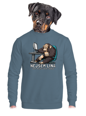 unisex mikina bez kapuce