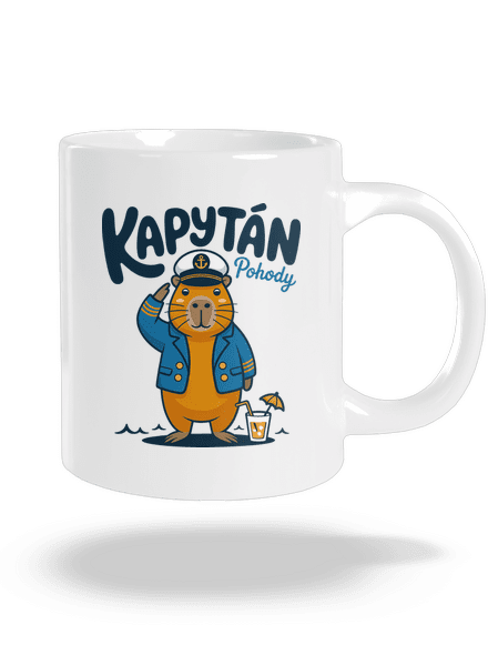 Kapytán pohody velký hrnek White