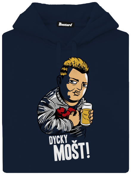 Dycky mošt pánská mikina klokanka Navy