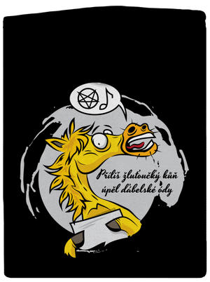 Žluťoučký kůň dámská mikina na zip Black