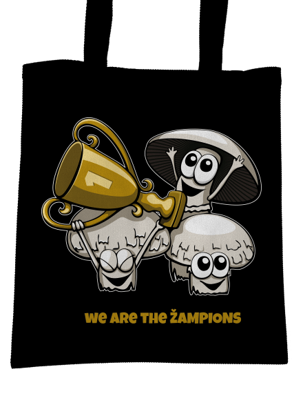 Žampioni taška Black