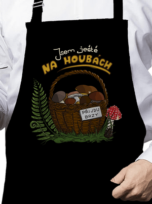 Na houbách zástěra Black