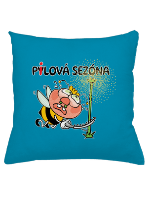 Pylová sezóna polštář Blue Turquoise