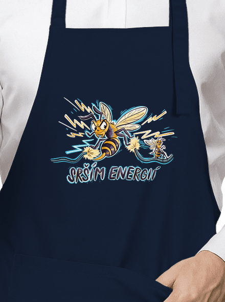 Srším energií zástěra Navy