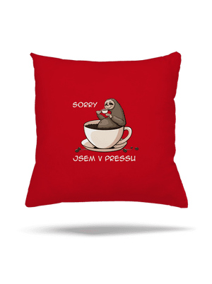 V pressu polštář Red