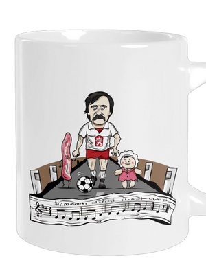 Fotbalová legenda velký hrnek White