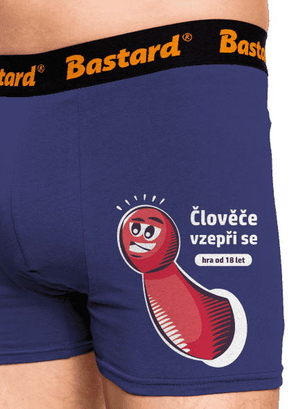 Člověče vzepři se boxerky Blue Navy