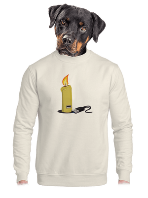 unisex mikina bez kapuce