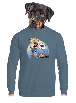 unisex mikina bez kapuce