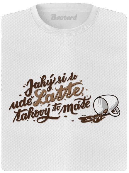 Latte dámské sportovní tričko White