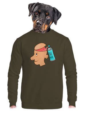 unisex mikina bez kapuce