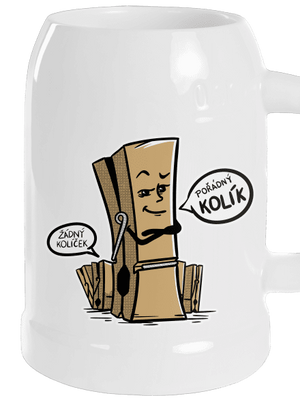 Kolík půllitr White