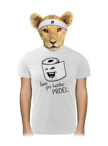 Prdel dětské sportovní tričko White