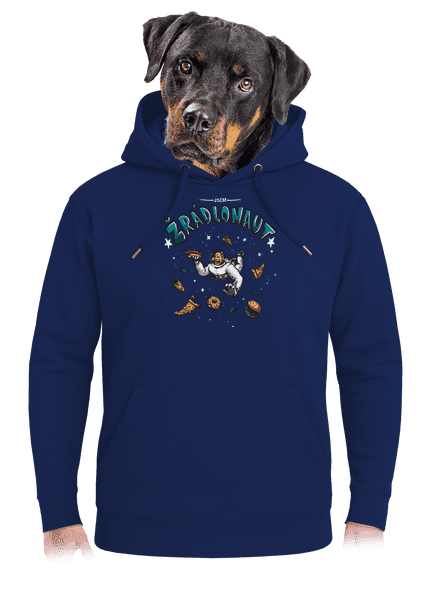 Žrádlonaut unisex mikina premium Navy