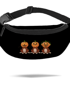 Halloween opičky ledvinka Black