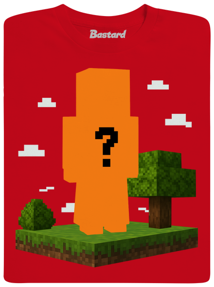 Minecraft z vlastní fotky dětské tričko Red