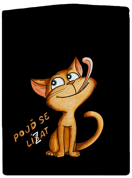 Pojď se lísat pánská mikina na zip Black
