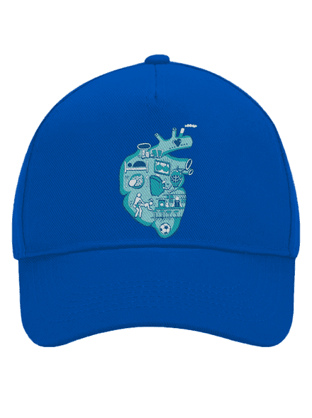 Srdce bije pro  kšiltovka baseballka Bright Royal