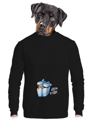 unisex mikina bez kapuce