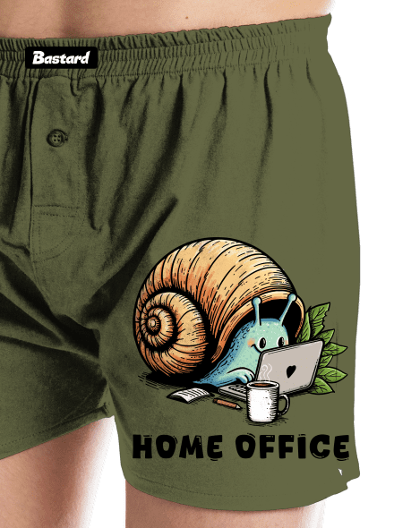 Šnekův home office pánské trenky Khaki